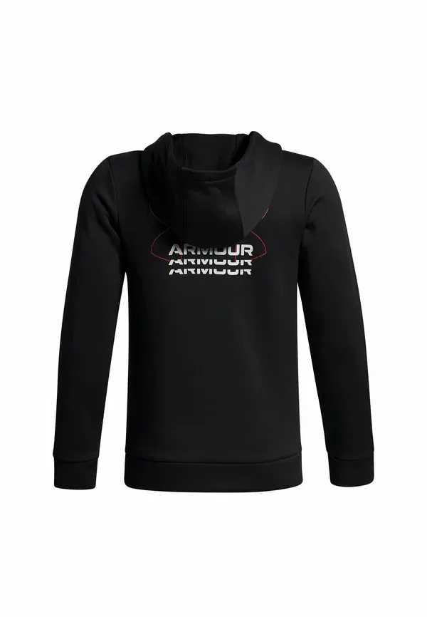 Толстовка с капюшоном полиэстер Armour fleece retro graphic Under Armour, черный — фото 2