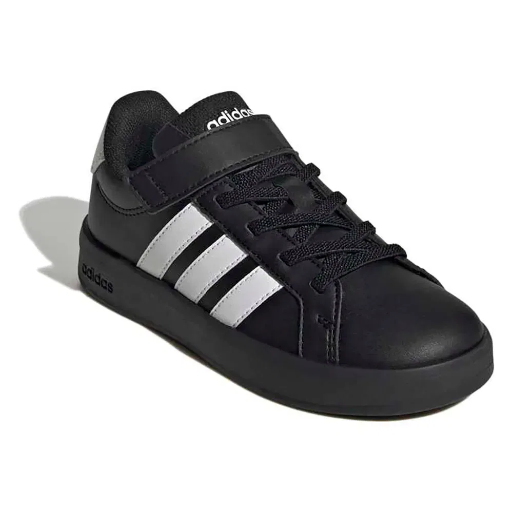Кроссовки детские Grand Court Adidas, черный — фото 2
