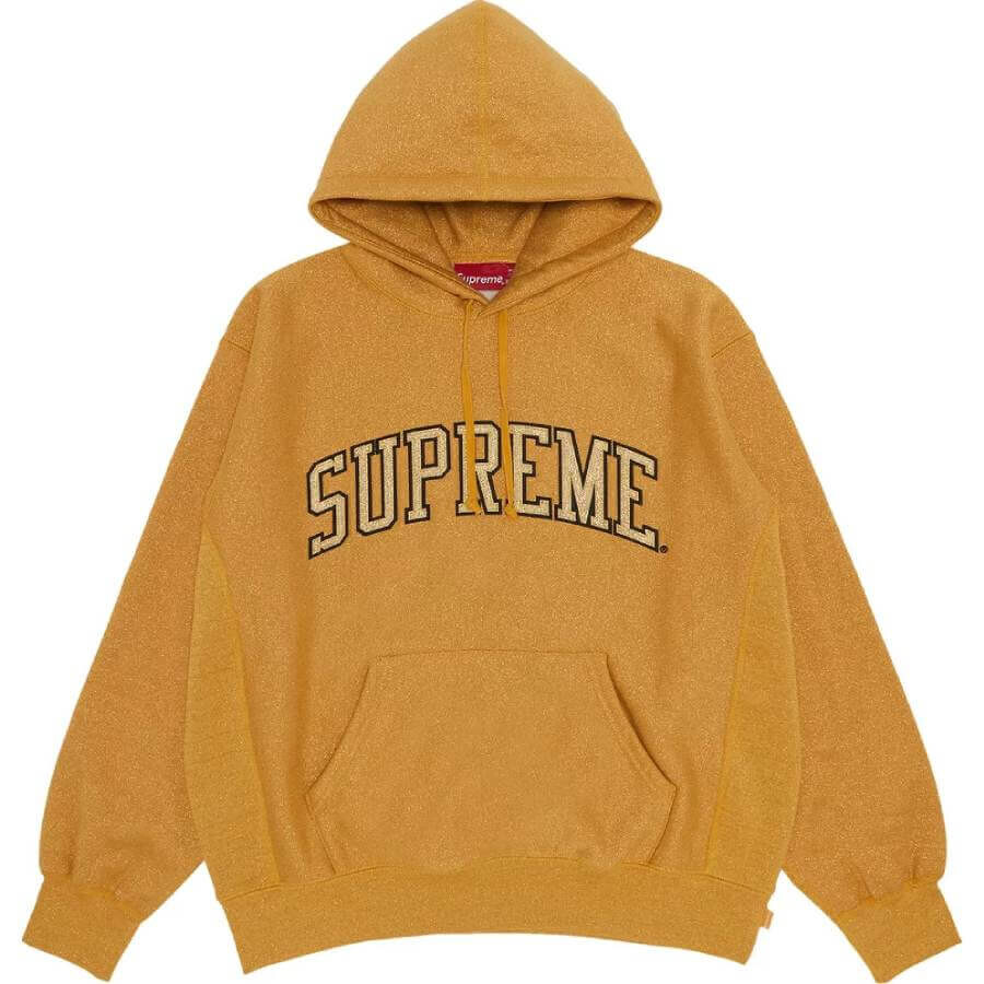 

Худи Supreme Glitter Arc, золотой, Желтый, Худи Supreme Glitter Arc, золотой