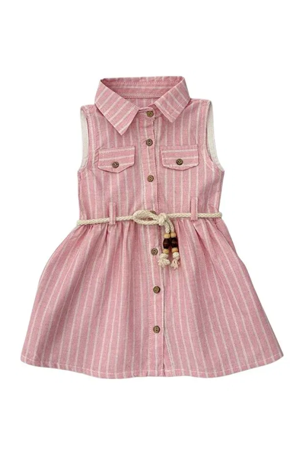 Детское платье для девочек полосатое Babexi, Pink