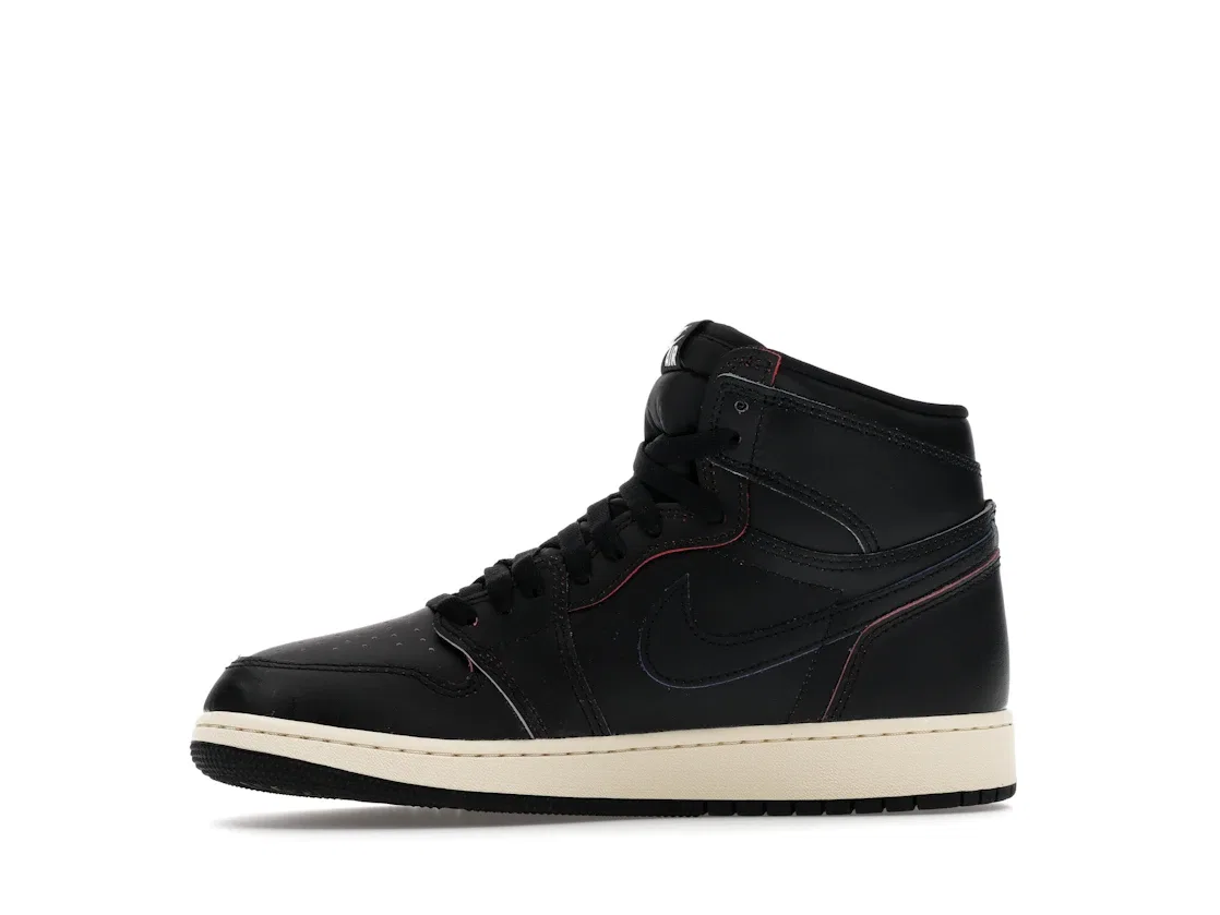 Детские кроссовки высокие с принтом Jordan 1 Retro High OG Self Expression (GS) Jordan, Black/Black-Summit White — фото 3