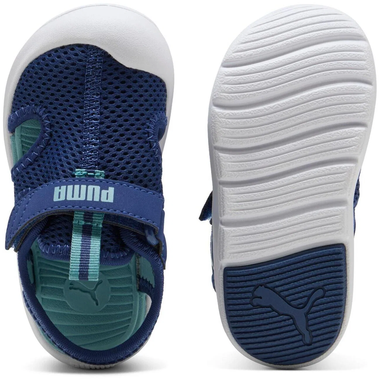 Детские сандалии с сеткой Fun Racer Sandal Mesh V Inf Puma, Blau — фото 2