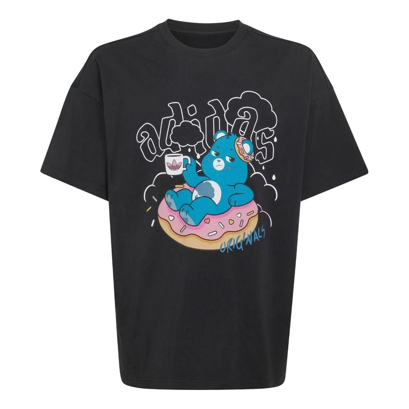 Мужская футболка Adidas x Care Bears Slim 3 Stripes, черный