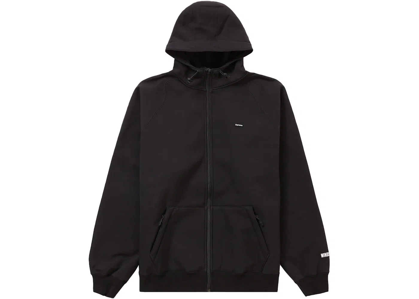 Мужская худи на молнии Supreme WINDSTOPPER Sweatshirt (FW21) Supreme, Black