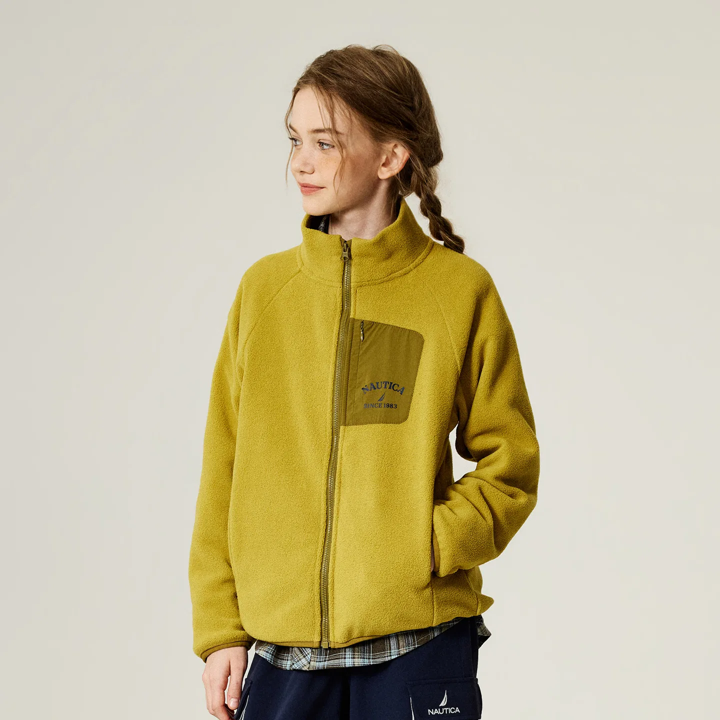 Детская флисовая куртка Yellow Green NAUTICA — фото 4