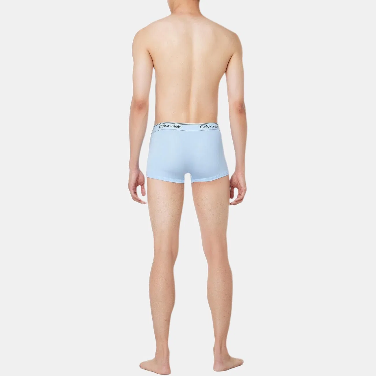 Мужские боксеры с логотипом на поясе, комплект из 3 штук, Calvin Klein, Marine Blue+Blue+Light Blue — фото 4