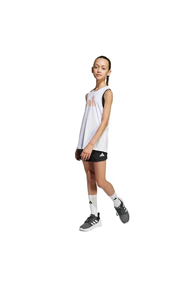 Детские шорты для девочек с цветочным принтом Adidas, Black — фото 3