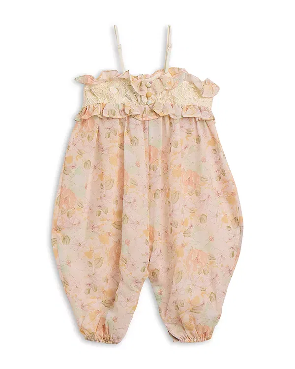 Детский комбинезон для девочек с цветочным принтом Anna Bardot, Floral Print — фото 2