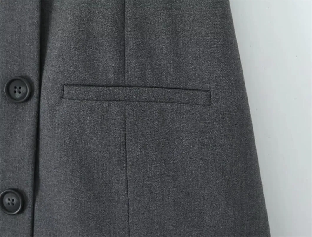 Женское мини-платье с V-образным вырезом на завязках с открытой спиной Slim Fit, Gray — фото 3