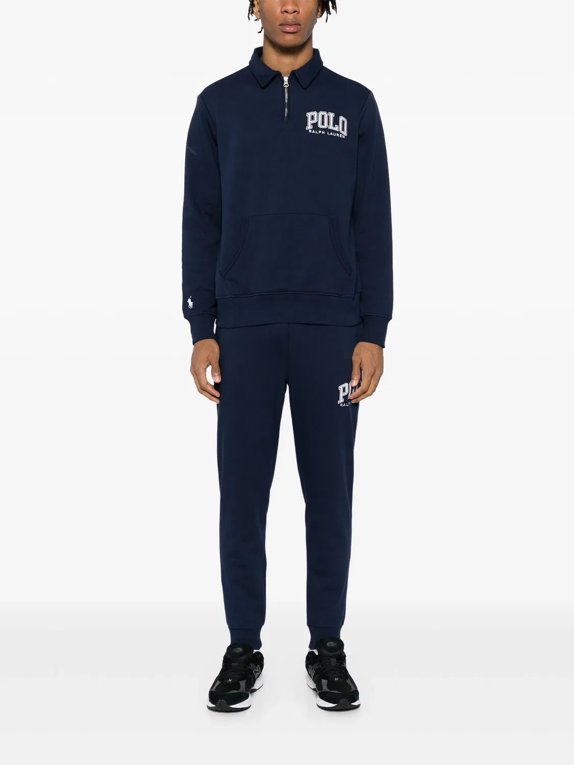 Трековые штаны с вышитым логотипом Polo Ralph Lauren, темно-синий — фото 2