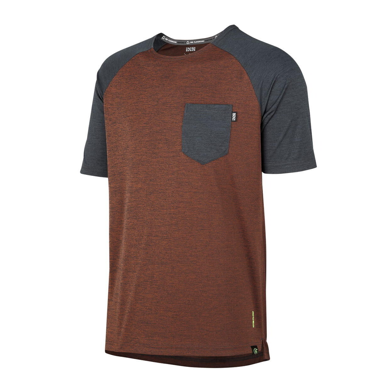 

Джерси Flow X — оранжевый/серый IXS, черный