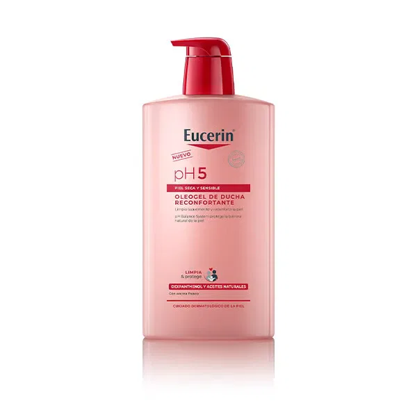 Гель для душа успокаивающий с декспантенолом и маслами EUCERIN, 1000 мл