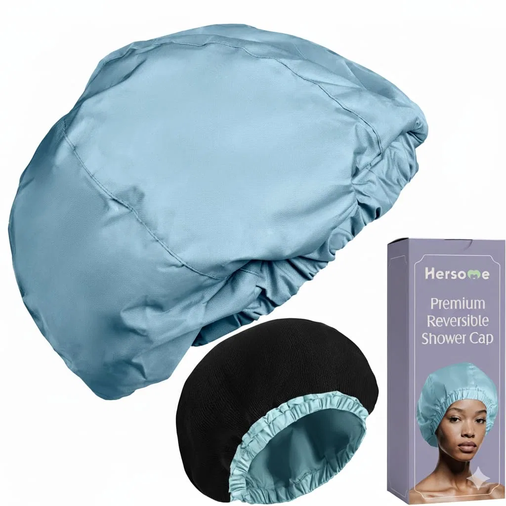 Шапочка для душа, Hersome, двойная, Sky Blue