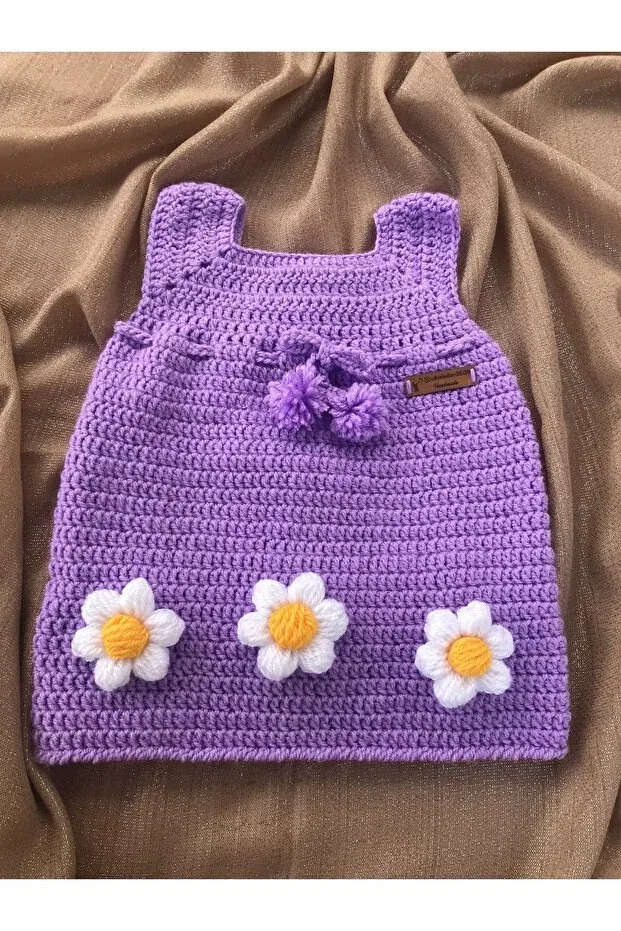 Детское платье для девочек с принтом Sihirli Eller, Purple