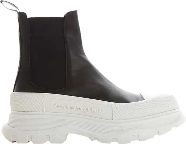 

Кроссовки Alexander McQueen Tread Slick Boots Black White, черный