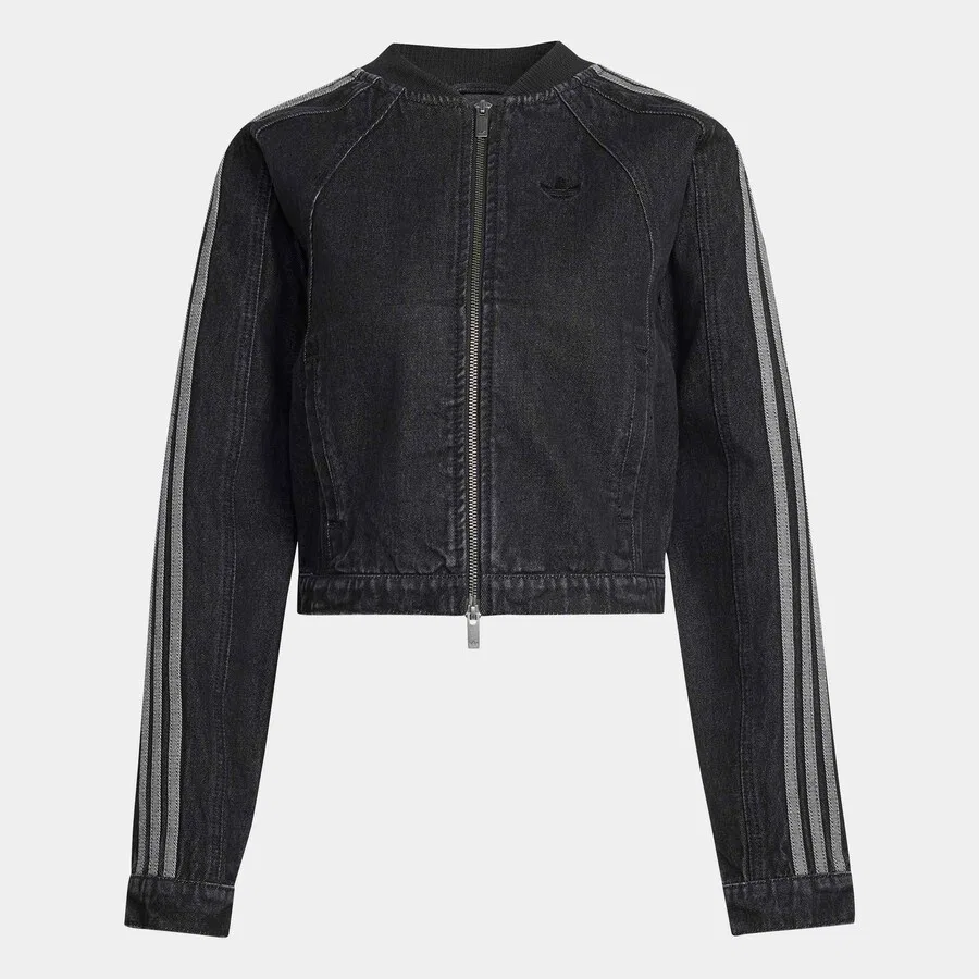 Куртка ADIDAS ORIGINALS Between-Season из черного денима — фото 2