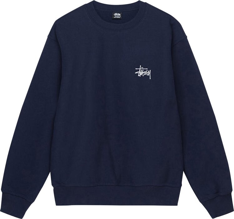 

Толстовка Stussy Basic Crew 'Navy', синий