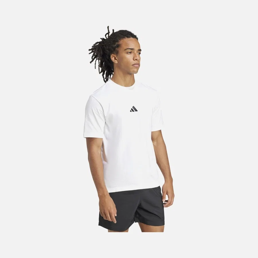 Футболка с вышивкой логотипа Sportswear Essentials adidas, Белый — фото 4