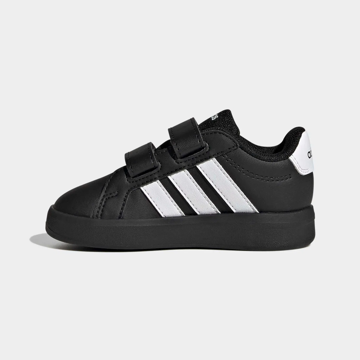 Детские кеды с тремя полосками Adidas Grand Court 3.0, Cloud White/Core Black — фото 3