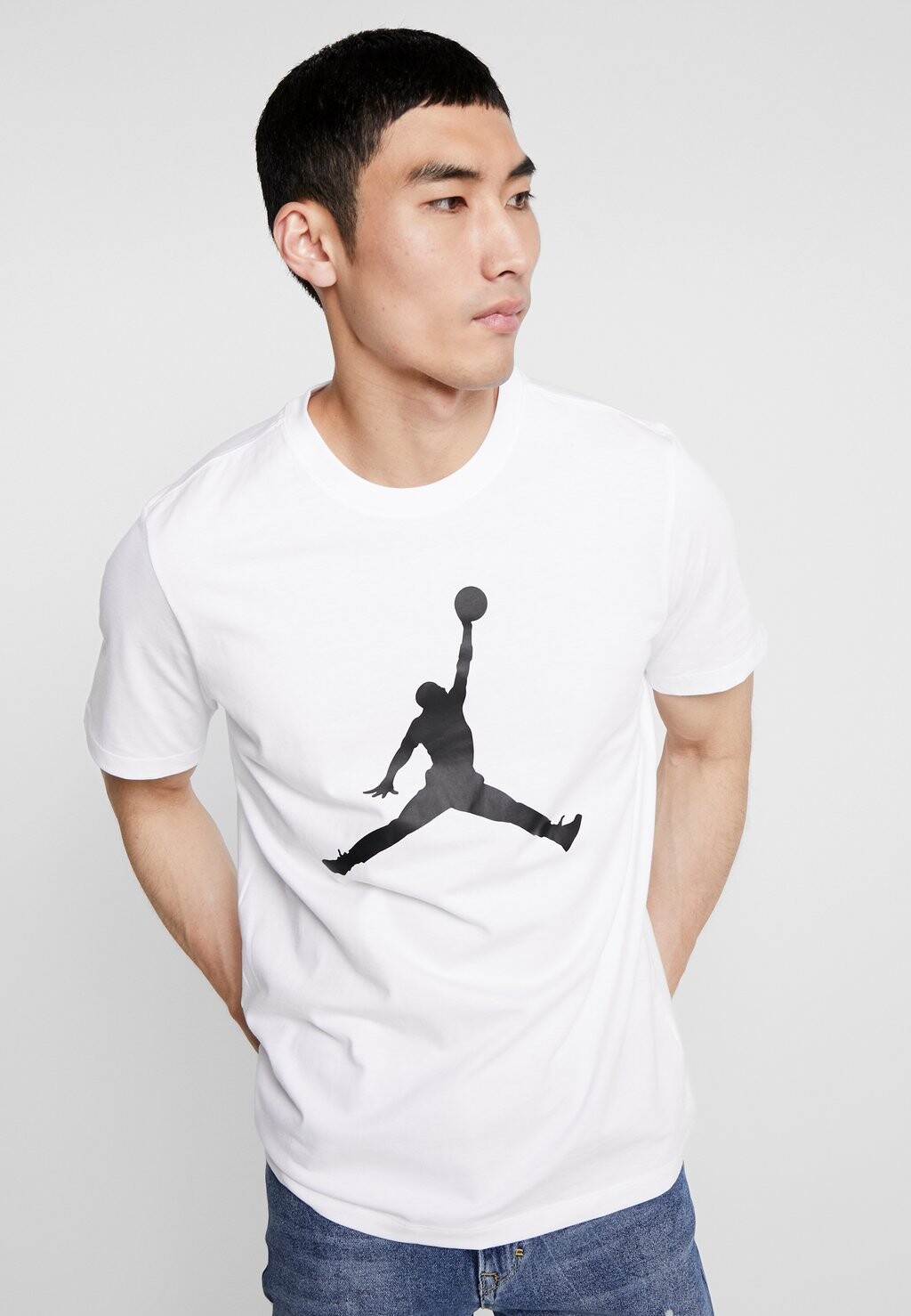 

Футболка с принтом JUMPMAN CREW Jordan, белый/черный