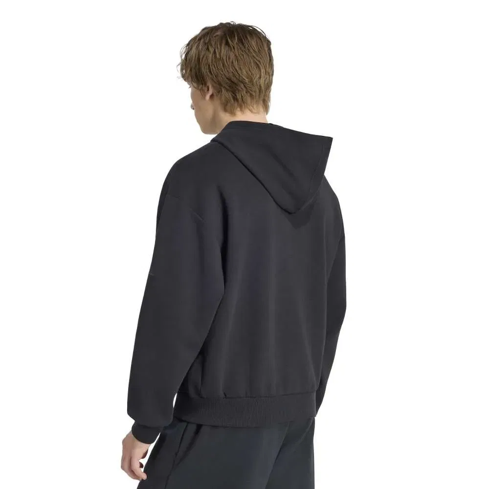 Мужской свитшот с молнией Soft Lux Adidas, Black — фото 2