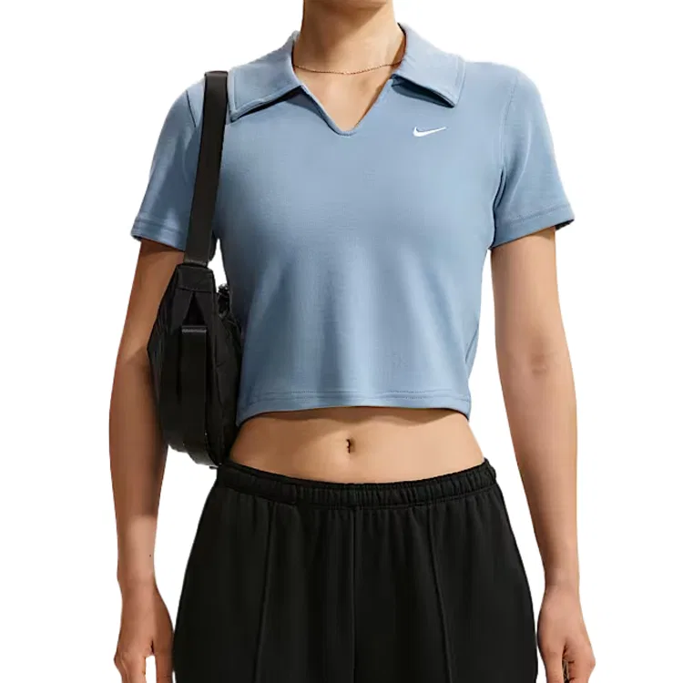 Женская футболка с отложным воротником Nike Sportswear, Work Blue/White