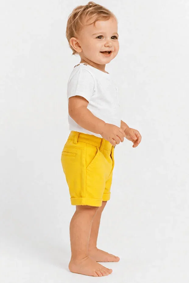 Детские шорты для мальчиков хлопковые Onymino, Yellow — фото 2