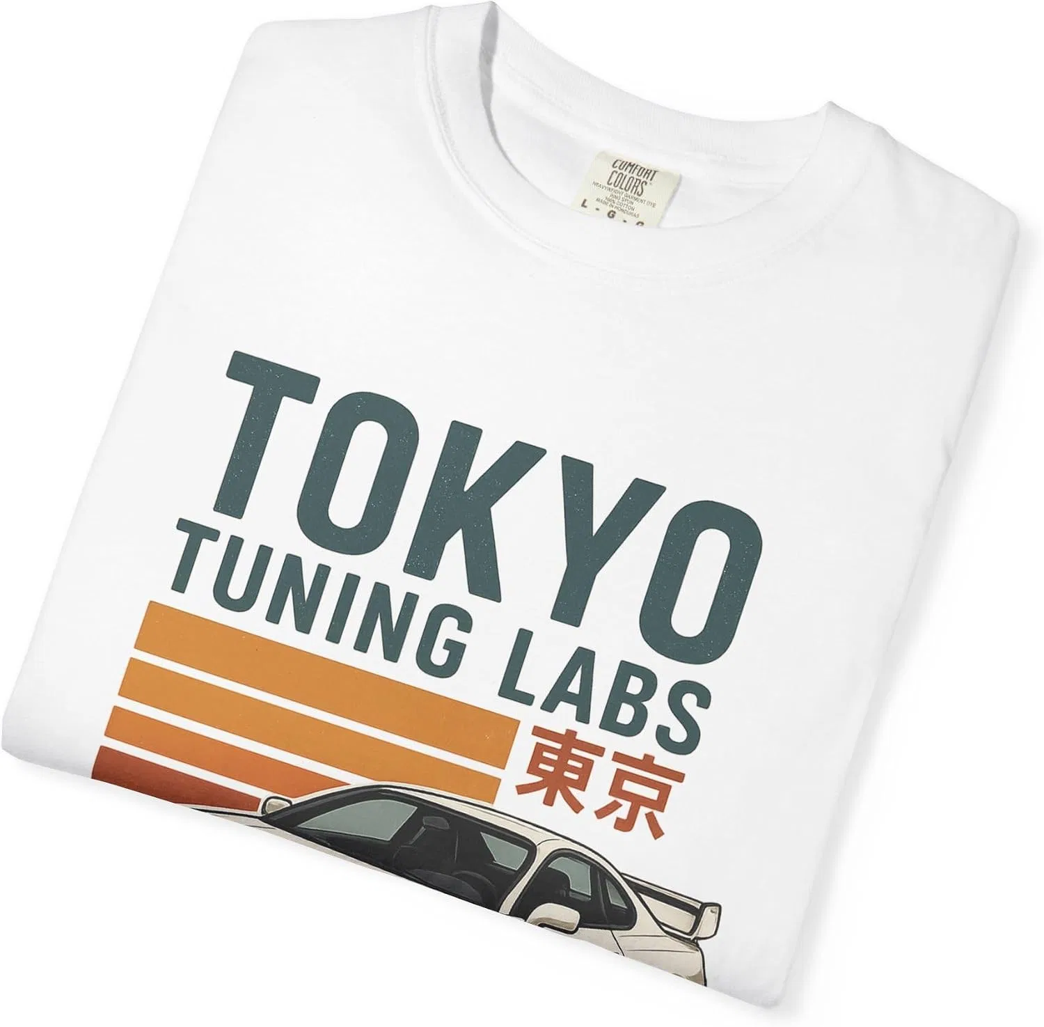 Футболка с принтом JDM Tokyo Tuning Labs, White — фото 4