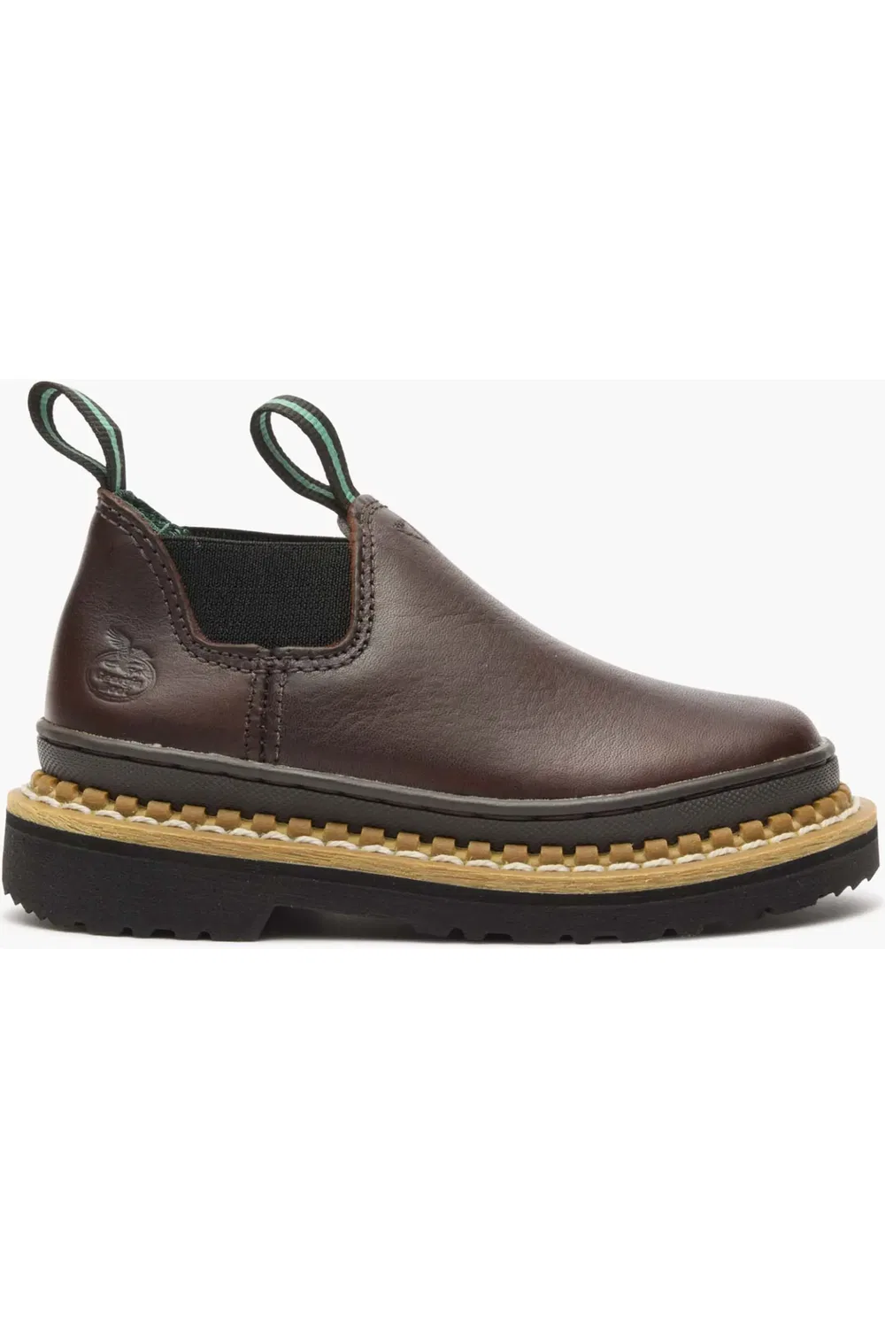 Детские ботинки slip-on кожаные Little Georgia Giant Romeo Georgia Boot, Soggy Brown