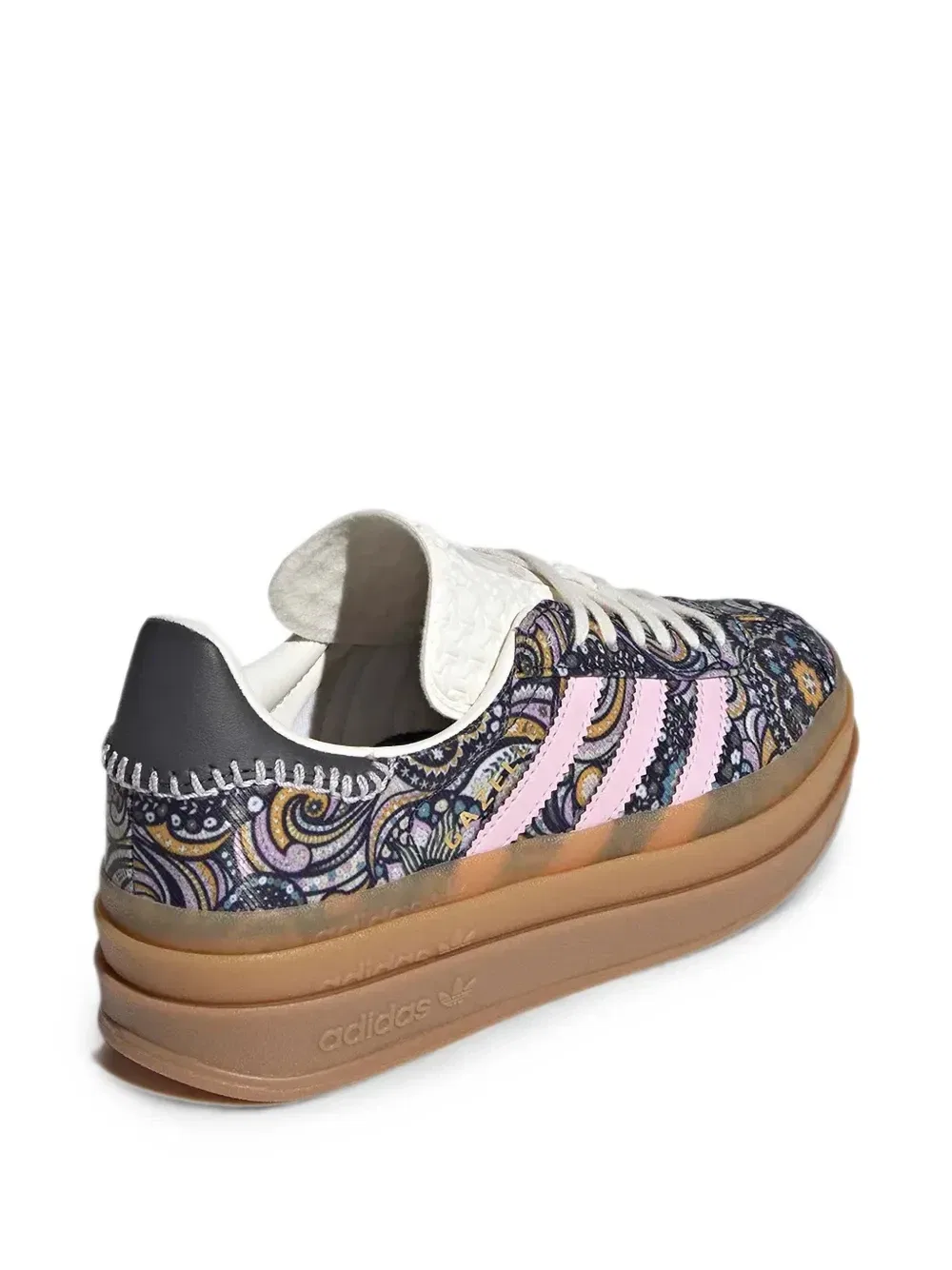 Кроссовки Gazelle с принтом пейсли Adidas Kids, синий — фото 3
