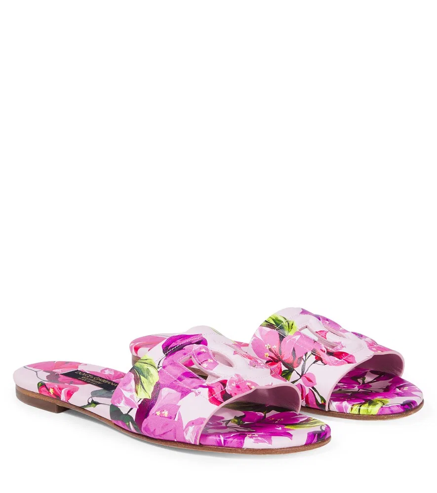 Слайды Taormina Dolce&Gabbana Kids, розовый