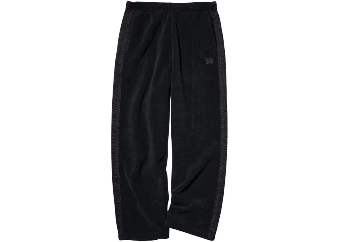 Унисекс широкие брюки из флиса Uniqlo x Needles, Black