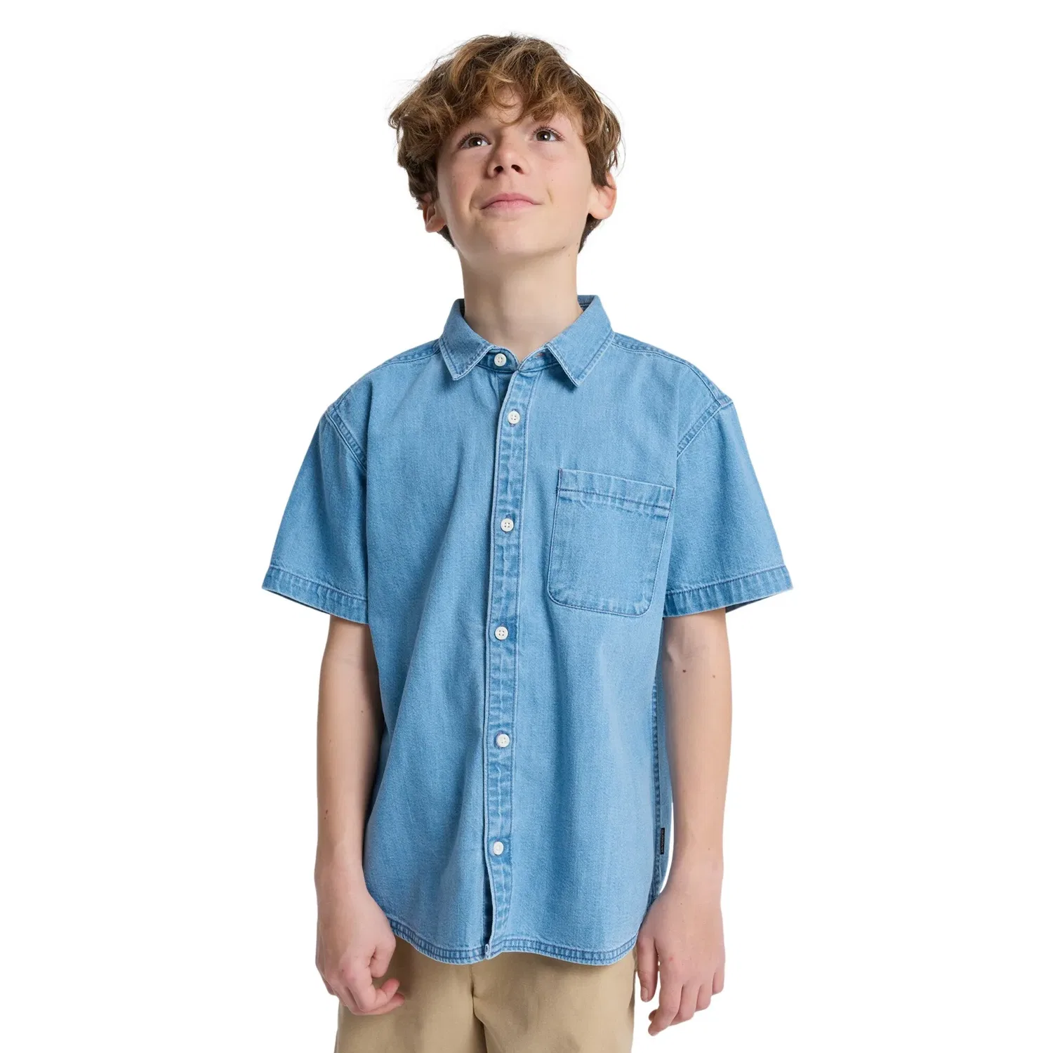 Детская рубашка с коротким рукавом Carrigan Quiksilver, Gris