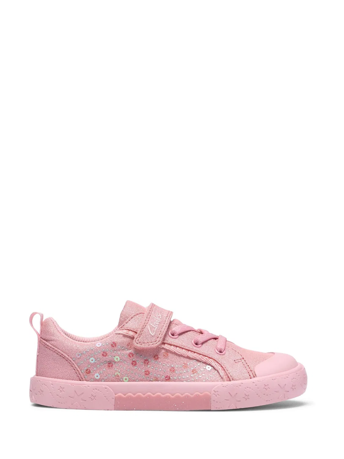 Кеды Clarks Foxing Gleam для девочек, розовые