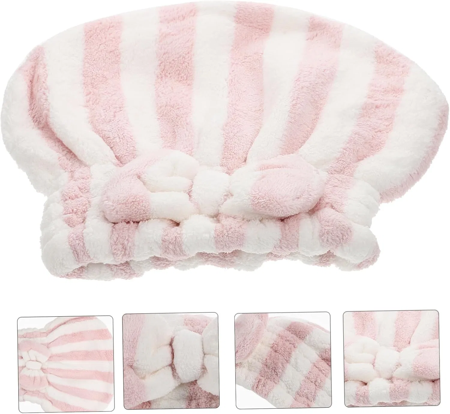 Шапочка для душа 5-Pack Healvian Microfiber, Rosa — фото 2