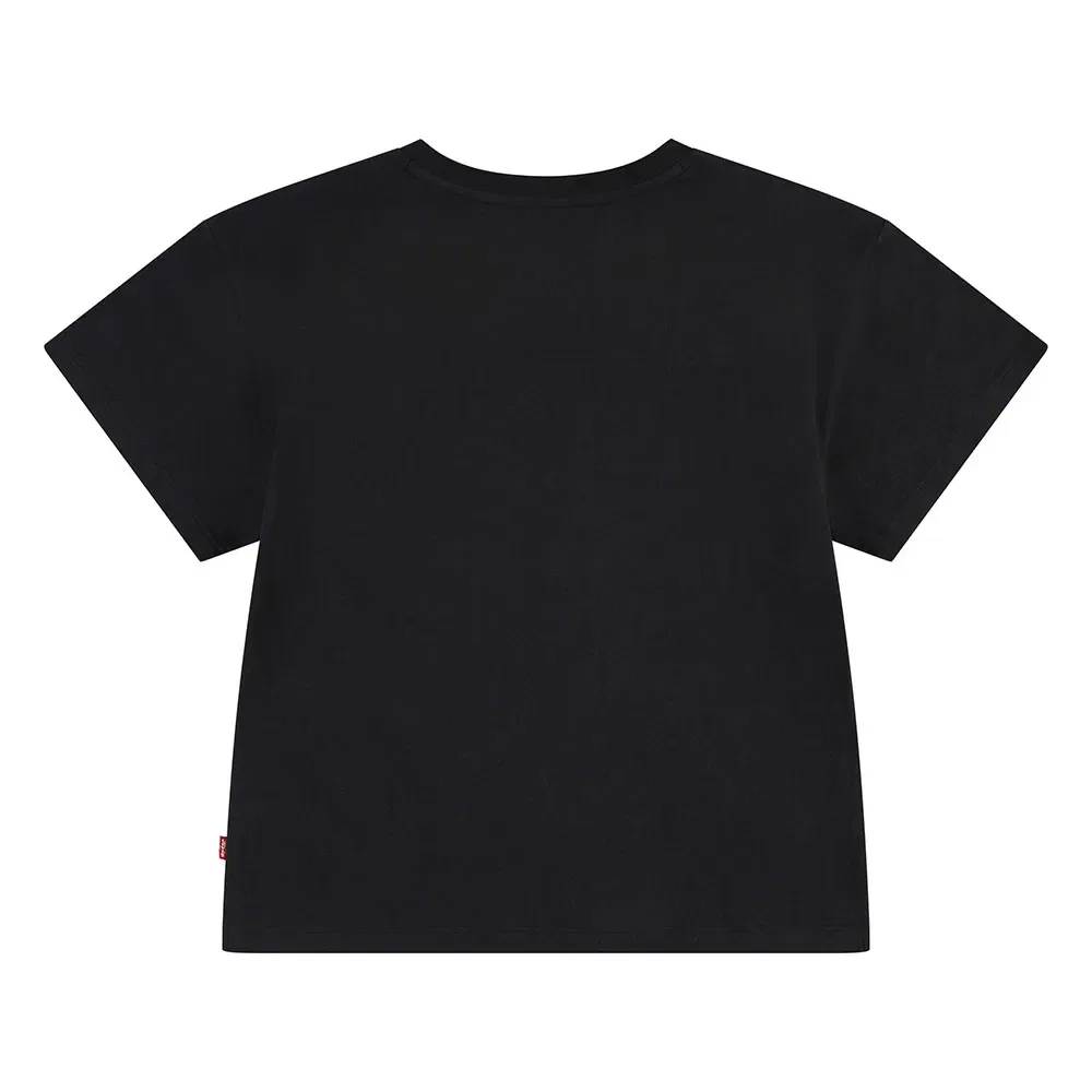Детская футболка для девочек с принтом Western Roses Levi's, Black — фото 2