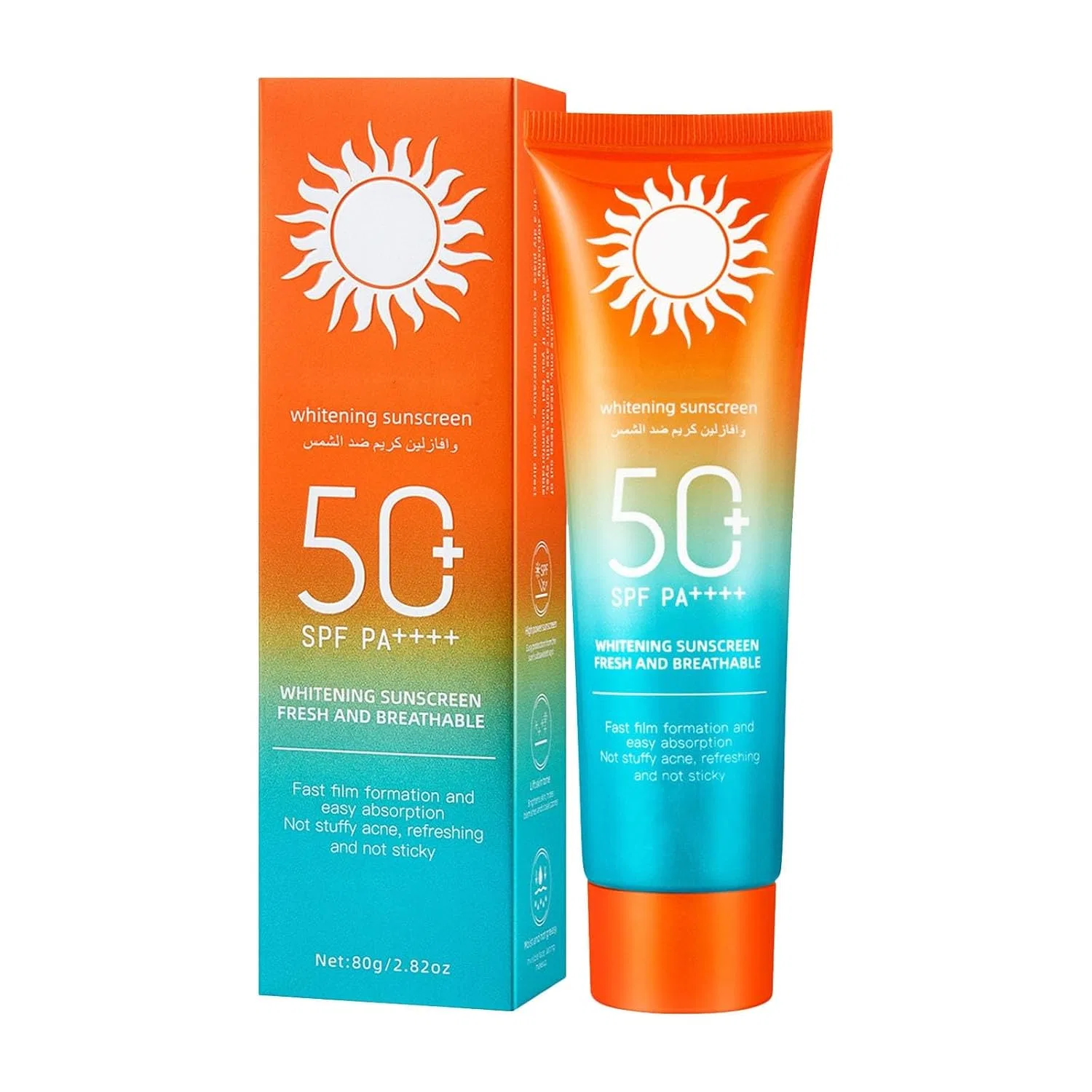 Солнцезащитный крем SPF 50, Увлажняющий, для всех типов кожи, 1 шт Generisch