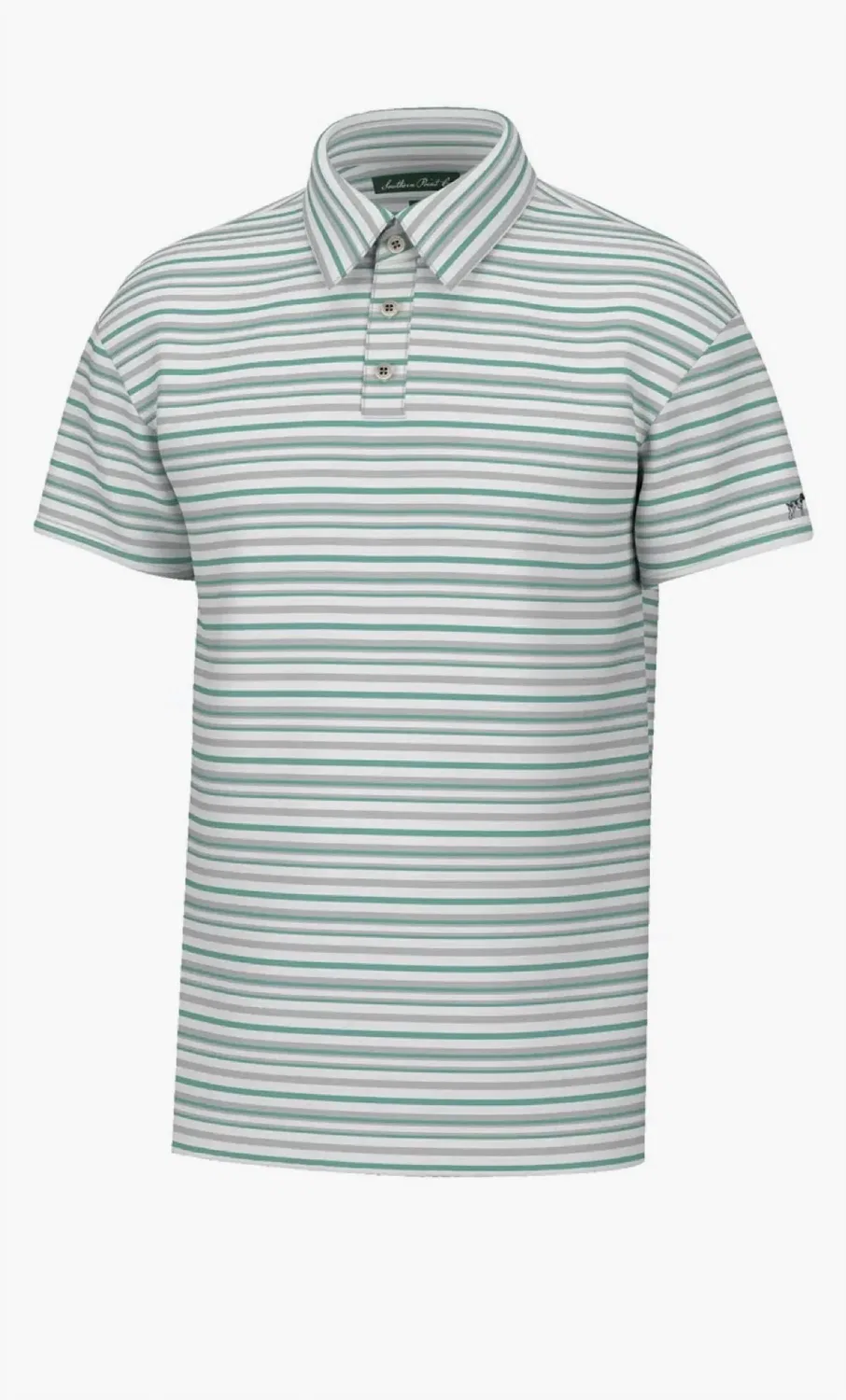 Детское поло для мальчиков с коротким рукавом и принтом Emerald Coast Stripe Southern Point Co., Emerald Coast Stripe