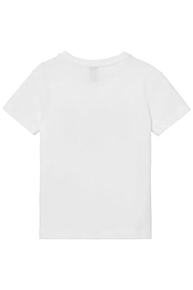 Детское для новорожденных хлопковое футболка с принтом K hh logo t-shirt Helly Hansen, White — фото 4