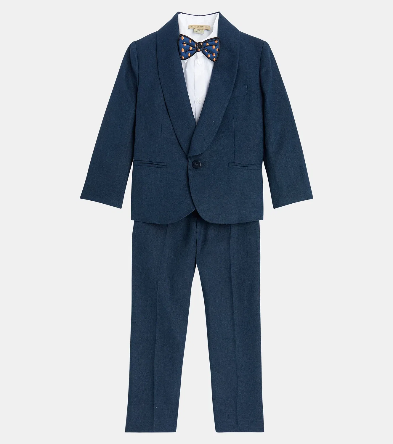 Рубашка из хлопкового поплина с длинным рукавом Stella Mccartney Kids, белый — фото 2