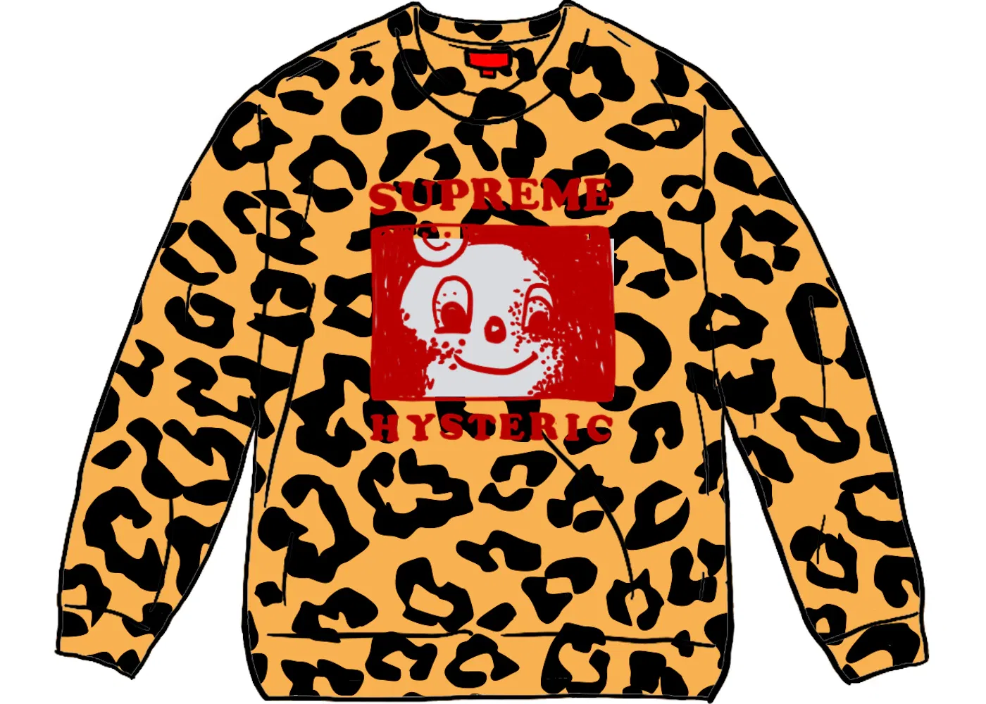 Мужской свитшот с принтом Leopard Supreme, Leopard