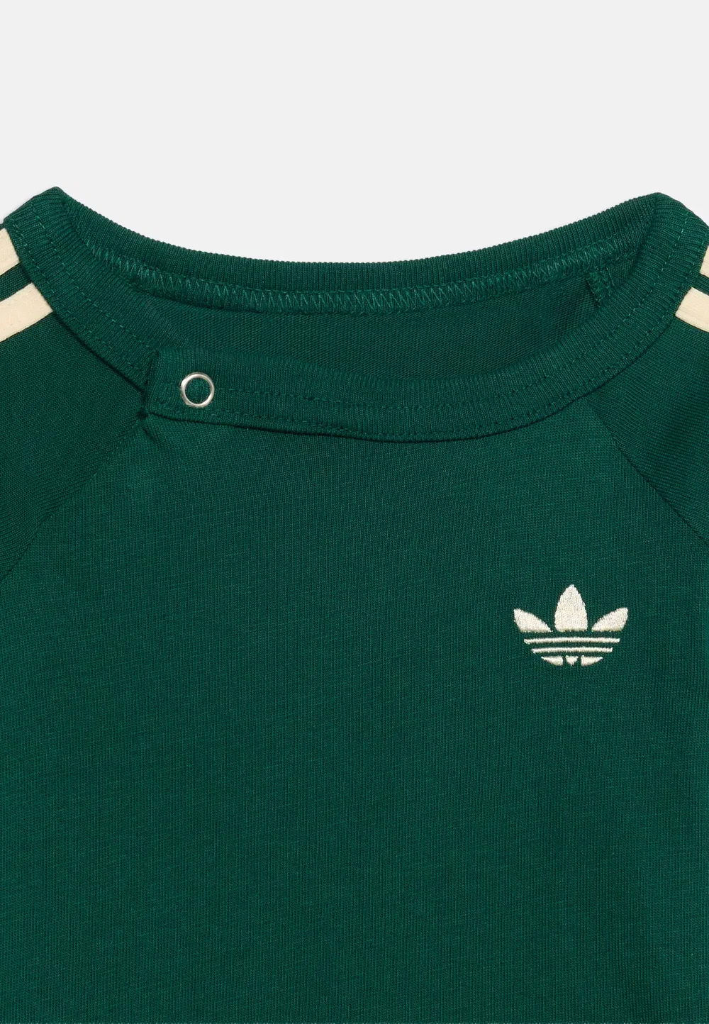 Полосатый комплект унисекс - базовая футболка Adidas Originals, Collegiate Green — фото 4