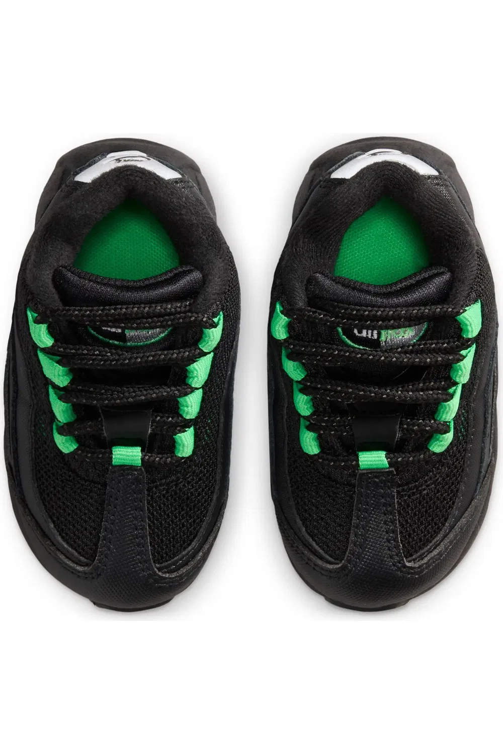 Детские кроссовки с амортизацией Air Max 95 Nike, Black/Green Shock — фото 3
