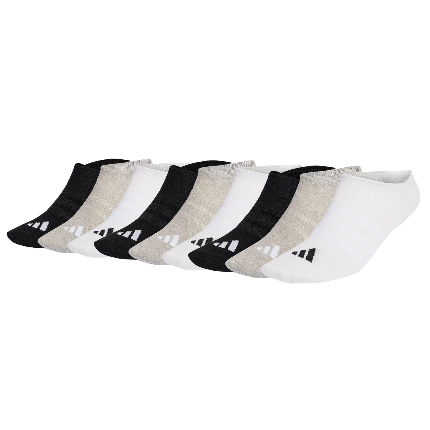 Детские носки Thin & Light Sportswear No-Show Socks 9P Adidas, Bunt Kieselgrau