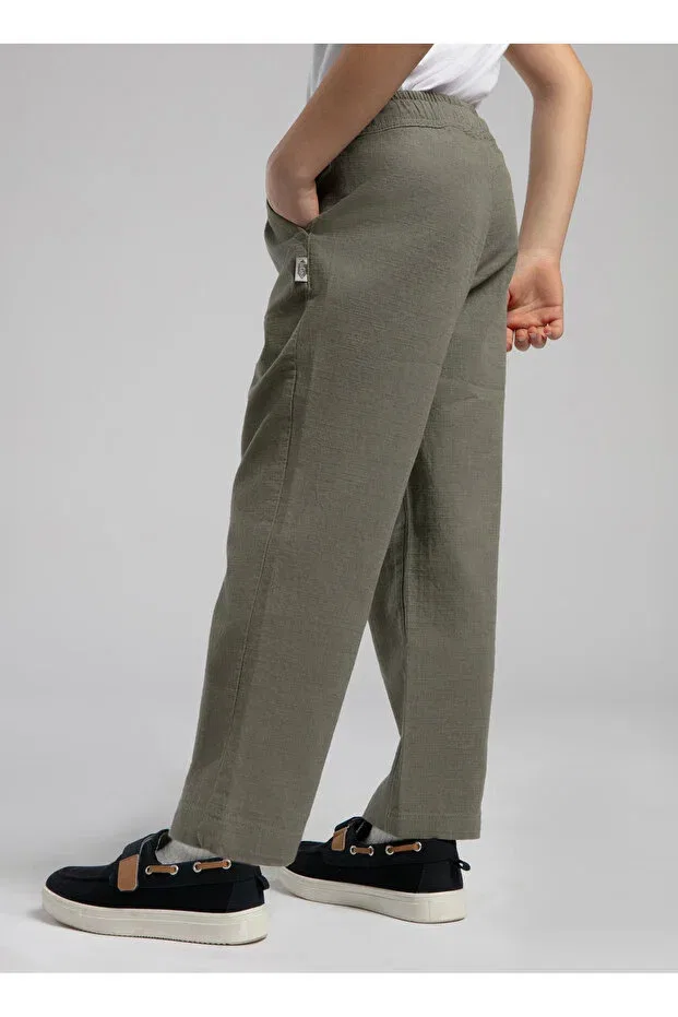 Детские брюки для девочек прямого кроя Lee Cooper, Khaki — фото 3