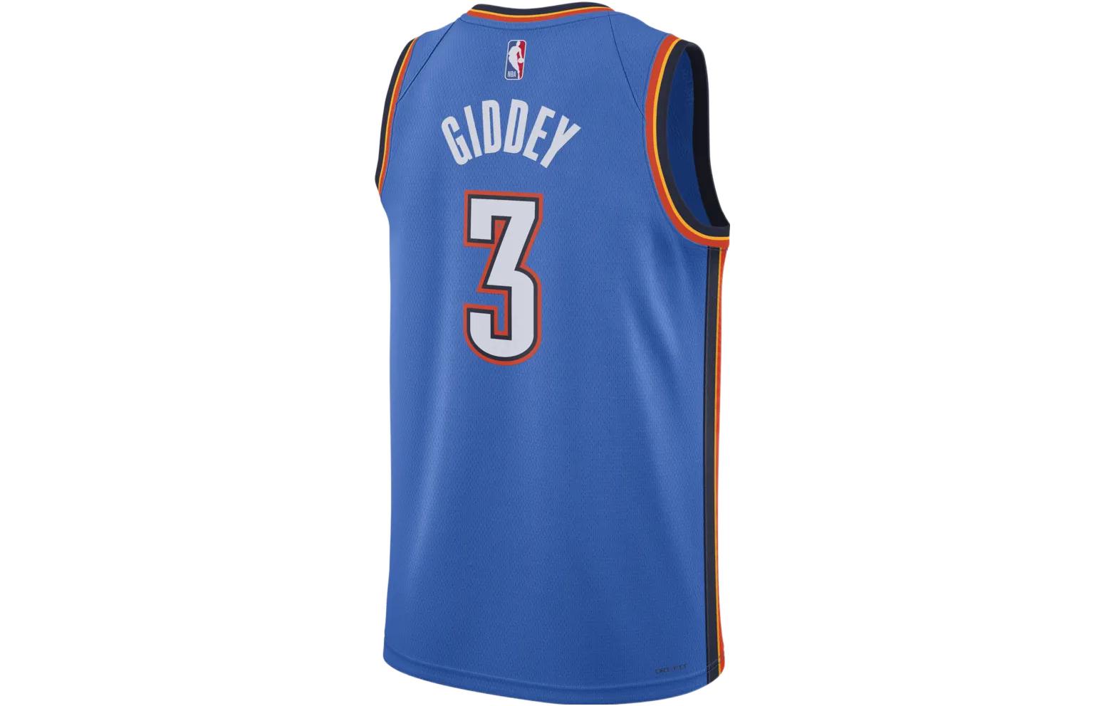 Баскетбольное джерси Nike Dri-FIT NBA Oklahoma City Thunder Josh Giddey Icon Edition 2022/23 Swingman Jersey — фото 3