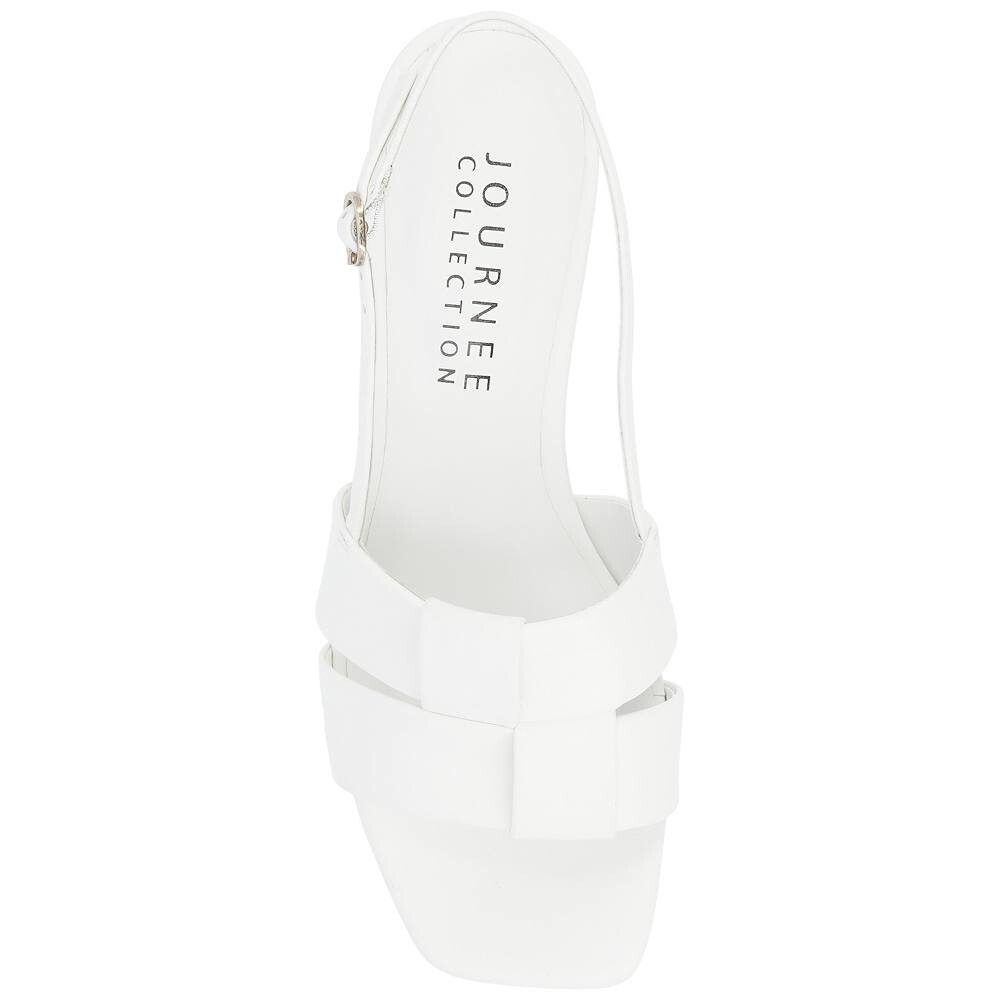 Женские босоножки Journee Collection Tabatha Tru Comfort из пеноматериала на низком закрытом блочном каблуке, розовый — фото 4