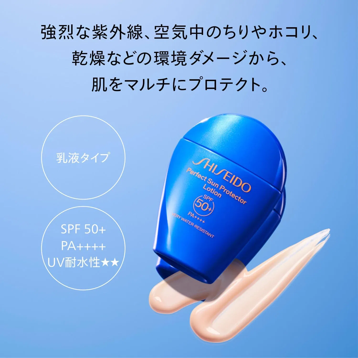 Солнцезащитный лосьон Shiseido Perfect Sun Protector 50 мл SPF50+ PA++++ Shiseido Ginza Tokyo — фото 3