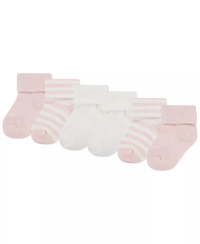 

Детские носки с отворотом на щиколотке, 3 пары Huggies, розовый