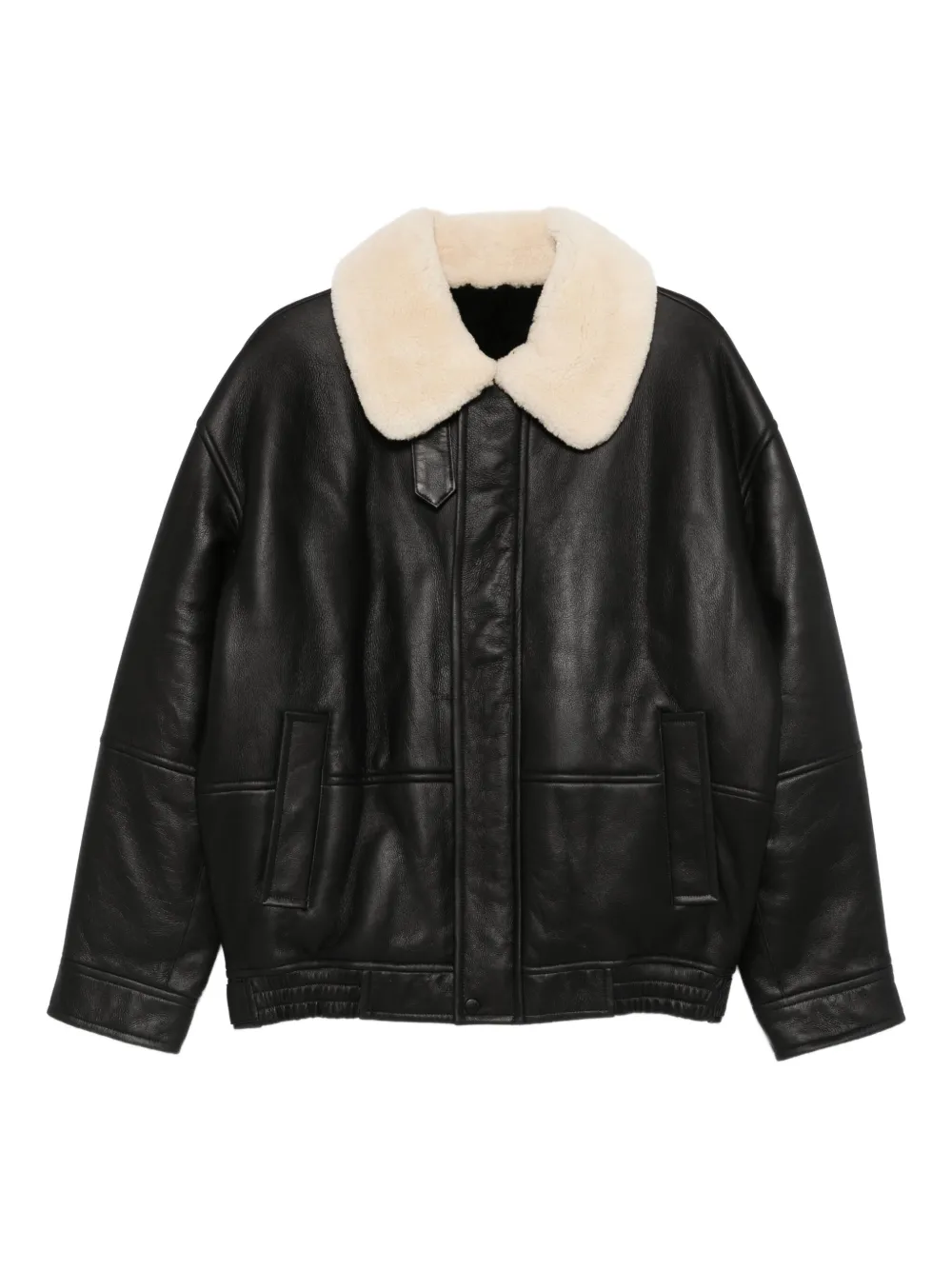 

Куртка с меховым воротником Yves Salomon, черный